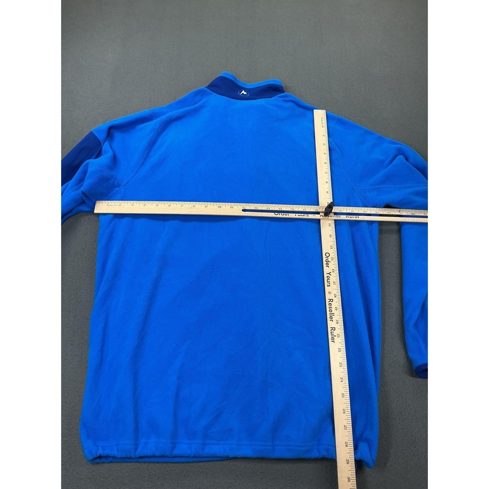 Marmot Jacket Mens XL Blue Polartec Fleece Full Zip Drawcord Hem Pockets Outdoor - Picture 8 of 12